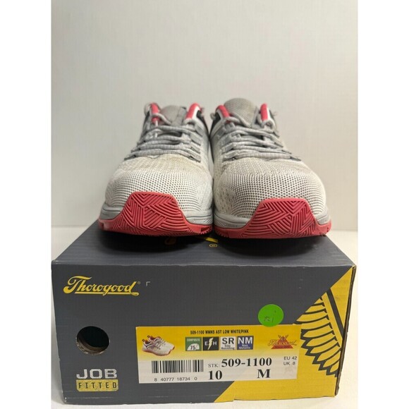 021 Thorogood Job Shoes Grey-US 10 Mens - Picture 2 of 5